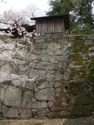 町野長門の刻印が発見された石垣