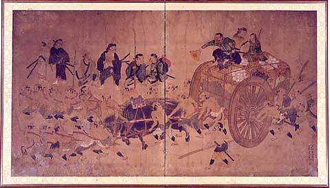 23号 駒武者 屏風 23号 駒武者 屏風